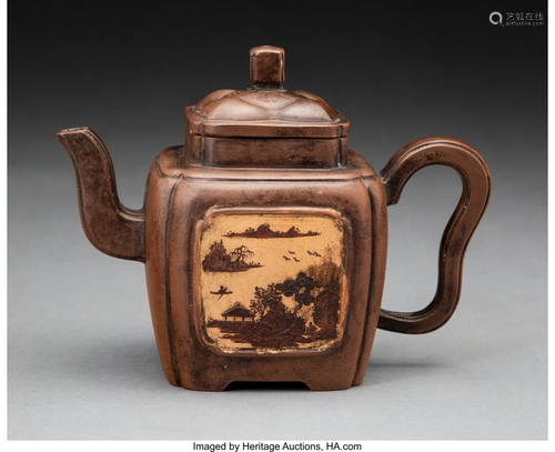 78288: A Chinese Yixing Zisha Teapot Marks…