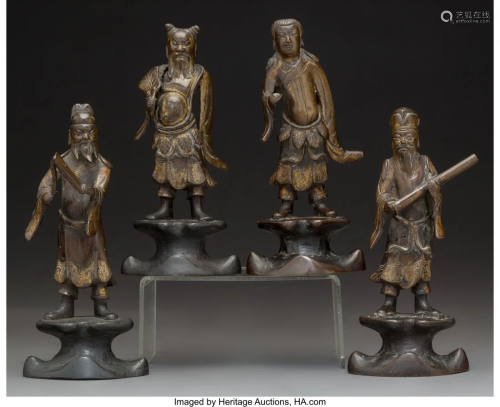 78248: A Set of Four Chinese Bronze Daois…