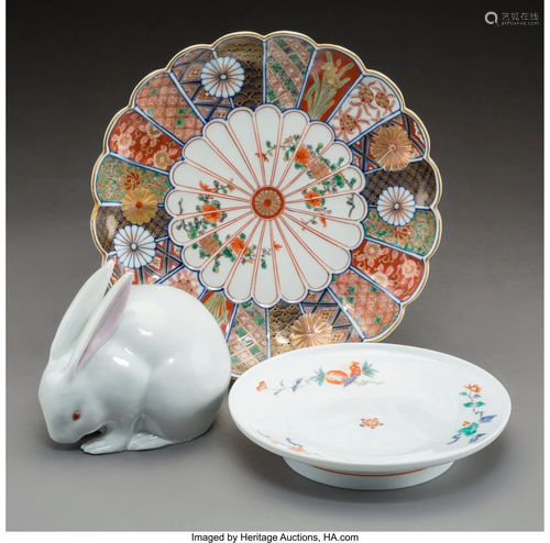 78389: A Group of Three Japanese Porcelai…