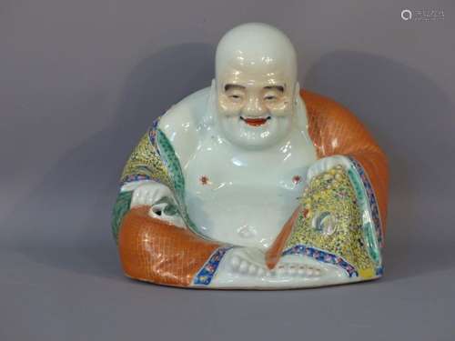 CHINE, Statuette de Budai en porcelaine