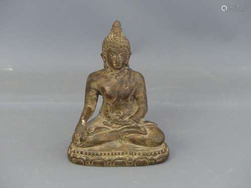 THAILANDE, Bouddha en bronze.