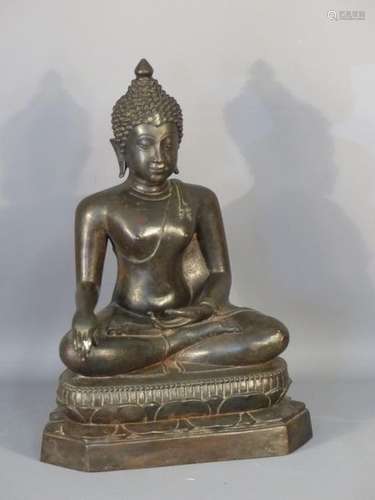 THAILANDE, Bouddha en bronze