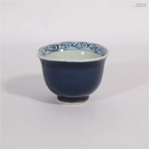 Blue Glaze Bowl Xuande Period Ming Dynasty