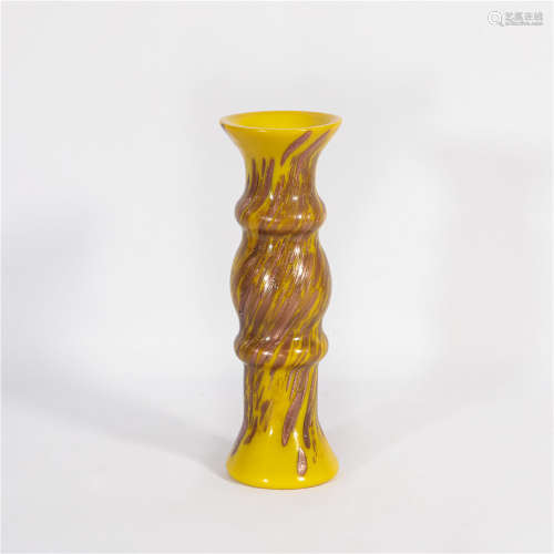 Peking Glass Vase Qing Dynasty