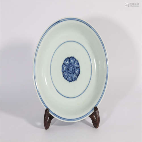 A Blue and White Plates Xuande Period Ming Dynasty