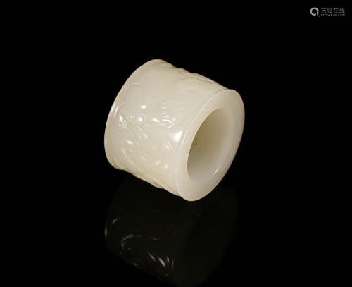 HeTian Jade Ring from Qing