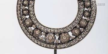 COLLIER PECTORAL en métal en métal argenté \nChine …