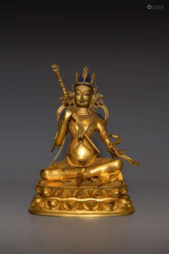 A Chinese Gilding Copper Buddha Statue