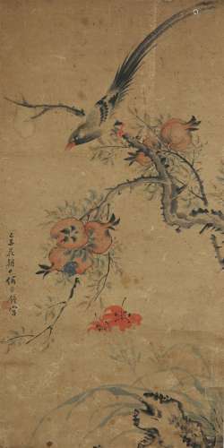 A Chinese Flower&Bird Painting, Sima Zhong Mark