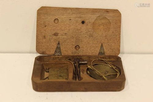 19th.C Scale w Case