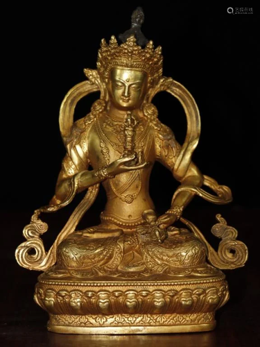 Chinese Gilt Bronze Buddha