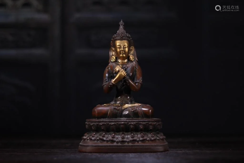 Chinese Gilt Bronze Buddha