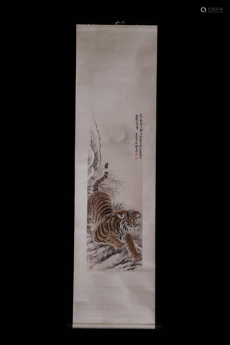 Chinese Ink Color Scroll Painting