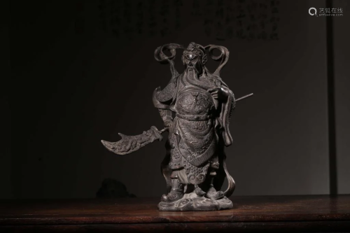 Qing Chinese Bronze Guangong