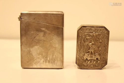 Two Silver Box,Mark