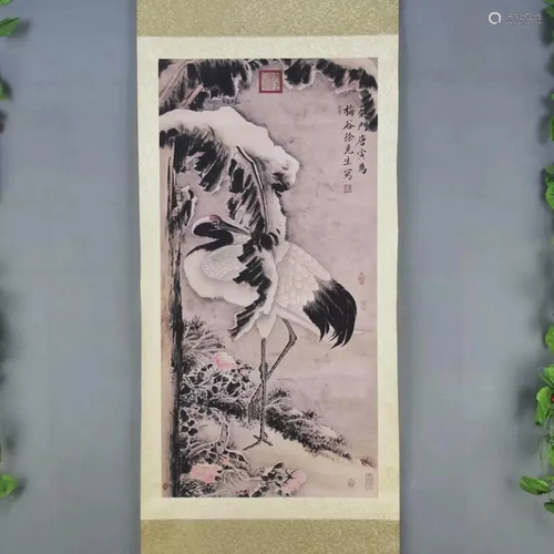 Chinese Ink Color Scroll