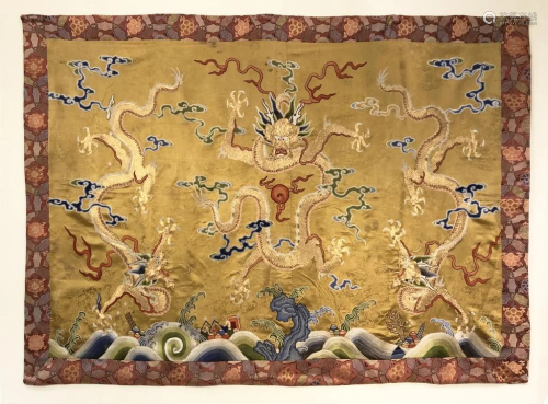 Chinese Silk Embroidery Panel,