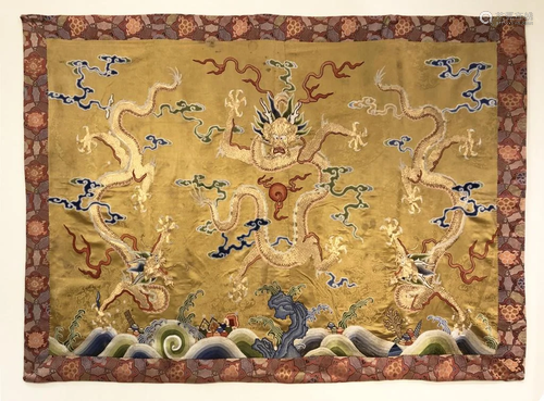 Chinese Silk Embroidery Panel,