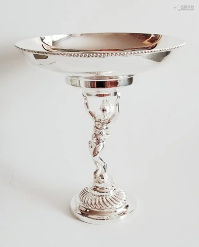 Large English London Sterling Silver Centerpiece