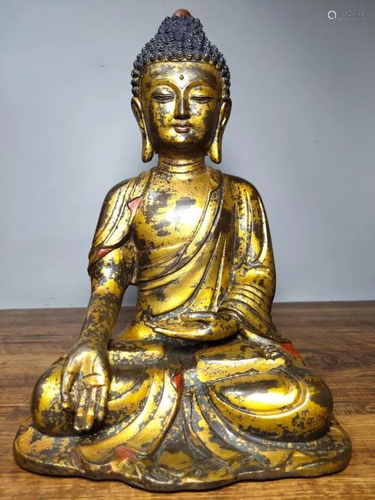 Chinese Gilt Bronze Buddha