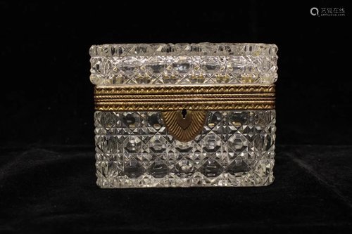 Cut Crystal Glass Box