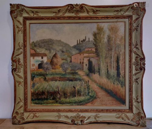 Orester Zuccoli,Oil on Canvas,