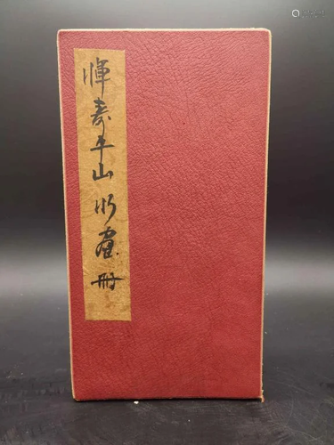 Chinese Ink Color Painting Album