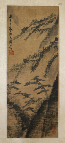 CHINESE PAINTING OF MOUNTAIN VIEWS BY…