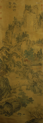 CHINESE PAINTING OF MOUNTIAN VIEWS