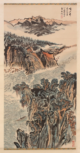 CHINESE PAINTING OF MOUNTIAN VIEWS BY…