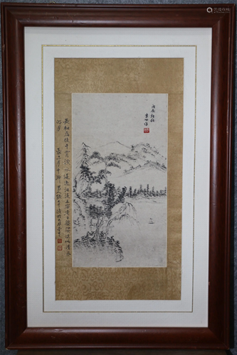 CHINESE PAINTING OF MOUNTIAN VIEWS W…