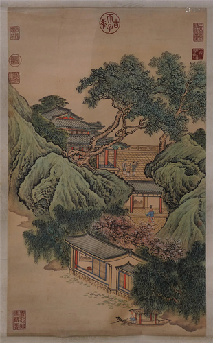 CHINESE PAINTING OF MOUNTAIN VIEWS BY…