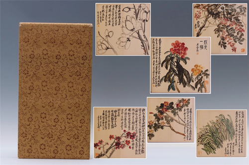 CHINESE PAINTING ALBUM OF FLOWER AND …