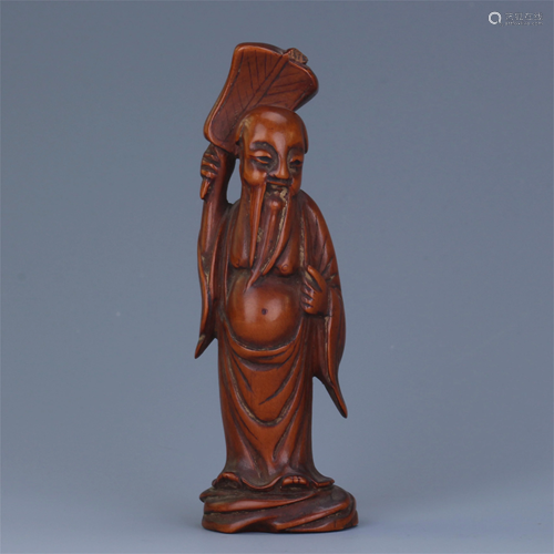 CHINESE BOXWOOD CARVED STA…