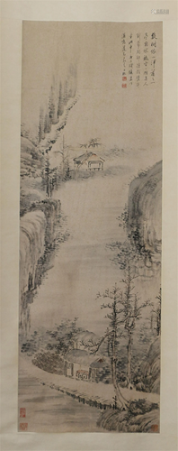 CHINESE PAINTING OF MOUNTIAN VIEWS BY…