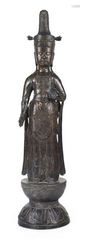 Bronze des stehenden Kannon