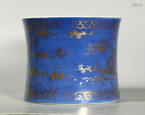 Chinese Kangxi Powdered Blue Porcelain B…