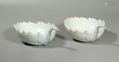 Pr Chinese Qing Blanc de Chine Porcelain L…
