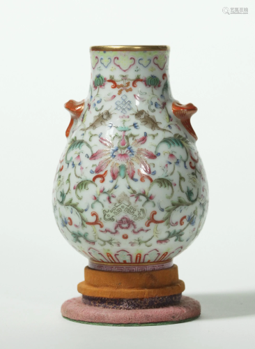 Chinese Famille Rose Floral Porcelain 