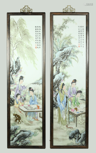 Bonham's Pr Chinese Porcelain 3 Beautiful Plaques