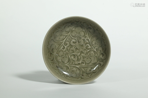 Chinese Yaozhou Incised Celadon Porcelain …