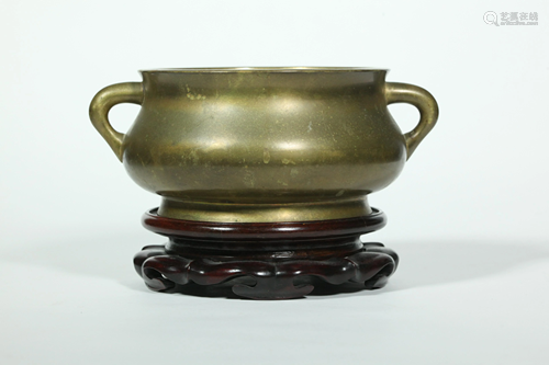 Chinese 18/19 C Bronze Incense Burner