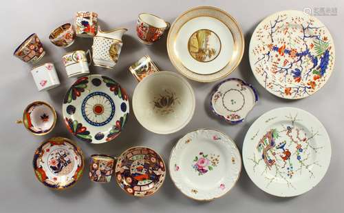 A GROUP OF 19TH CENTURY AND LATER CROWN DERBY PORCELAIN; together with various similar porcelain