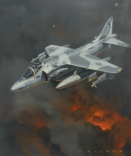 Jack Fellows (B. 1941) AV-8B Harrier II