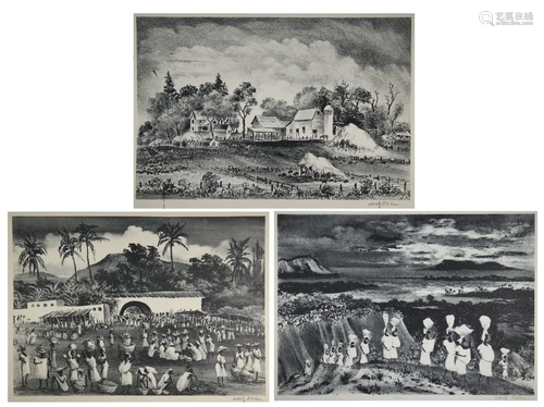 (3) Adolf Dehn (NY, MN 1895-1968) Lithographs