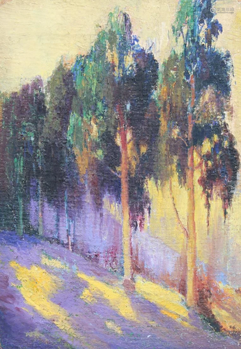 California School, Impressionist Wooded Lan…