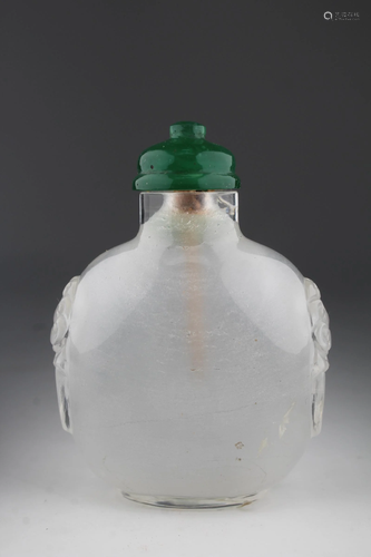 19th C. Chinese Rock Crystal Snuff Bottle