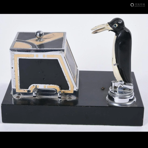 Art Deco Ronson Penguin Pik A Cig Dispens…