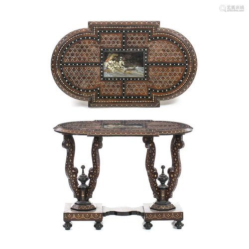 Italian inlaid table 19th century