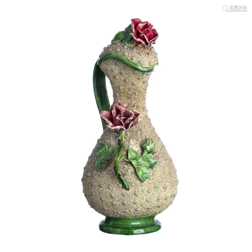 Jug with lid 'flowers' Portuguese Paliss…